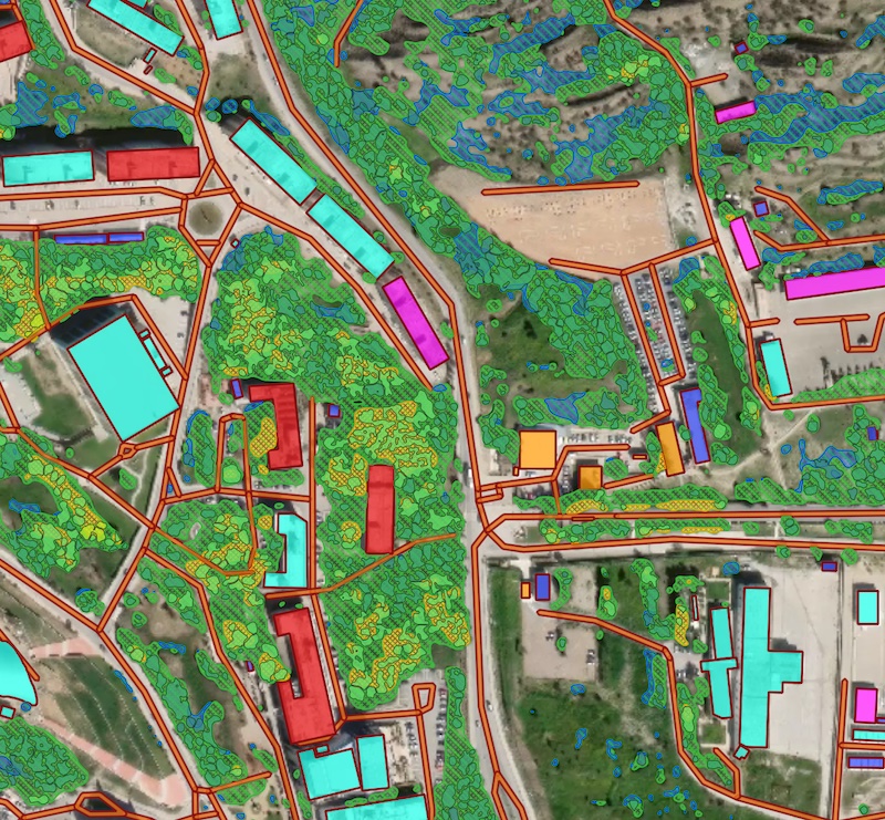 Processing result of construction model