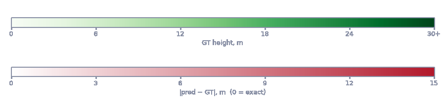 CHM error colour scale: 0 = exact, up to 15 m